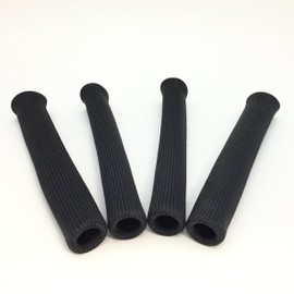 Spark Plug Wire Boot Heat Shield Protective Sleeve 4 Cylinder -Black