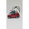 3” Christmas Ornament with Tree for Red Toyota 4Runner Owners