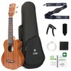 TOM 21-Inch Sapele Soprano Ukulele – Budget-Friendly Starter Kit for