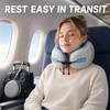 U-Shaped Memory Foam Neck Pillow – Travel Pillow for Airplane,