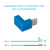 USB 3.0 Male to Female Extension Adapter，USB Multiple Directions Connector