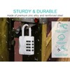 ZHEGE Locker Padlocks with Code, 4 Digit Combination Padlock for