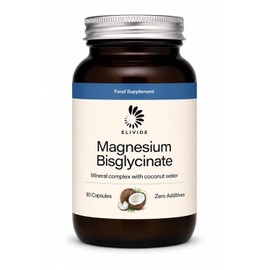Deadsea Magnesium Bisglycinate with Coconut Water Minerals - 90 Capsules - Highly Absorbable Chelated Magnesium - Supports Rest & Muscle Recovery - Gentle on Stomach - Zero Additives - Made in the UK