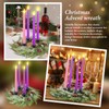 5 Pieces Christmas Wreath Candle Centerpiece Decoration Christmas Advent Wreath