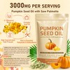 Pumpkin Seed Oil with Saw Palmetto,Daily Wellness Support, 180 Softgels
