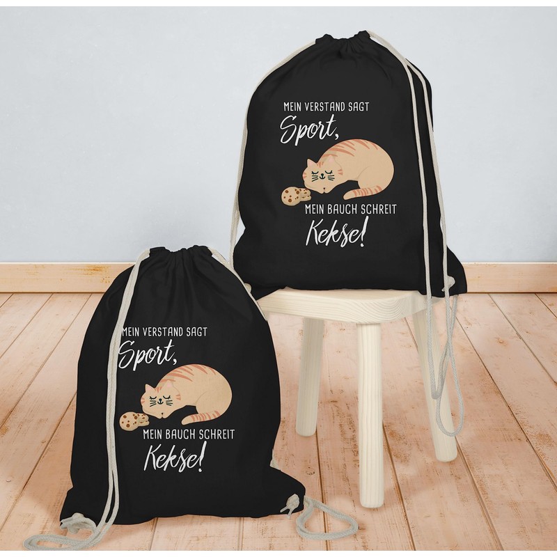 Shirtracer - Gym Bag Backpack - Sayings Statement - Mein