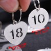 S.T.S.G Number Tag, Door, Stainless Steel, Double Sided, Number Tag,
