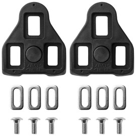 Compatible with Peloton Look Delta (9 Degree) Bike Cleats - Indoor Cycling & Road Bike Bicycle Cleat Set, Compatible with Peloton Indoor Bikes Pedals and Shoes Clipless Spinning and Cycle Shoes(Black)