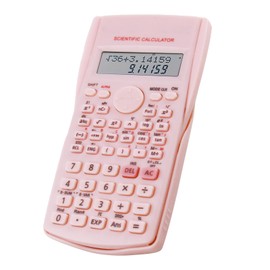 Scientific Calculator for Secondary School, Engineering Function Calculator with Dual-Line Display Hd Large Screen, Calculators with 240 Calculation Functions for Student Office Home (Pink)