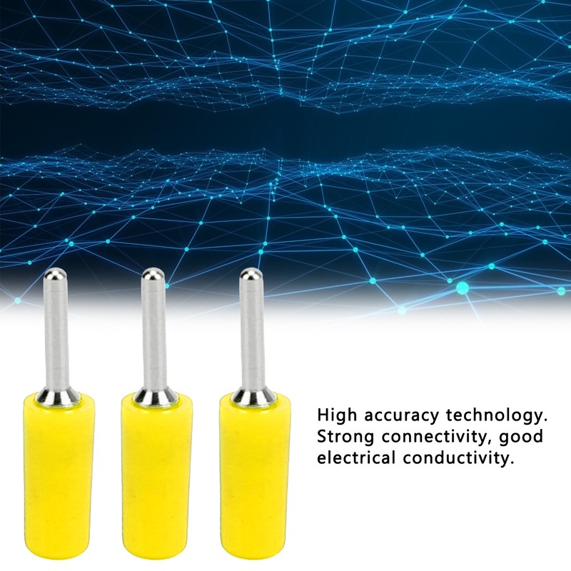 100Pcs Banana Plug Male Nickel Plated Brass Pin Straight for