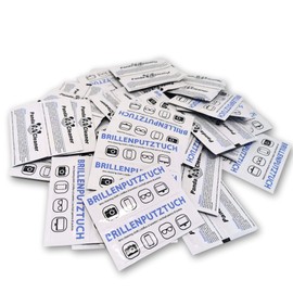 PandaCleaner Glasses Cleaning Cloths Wet Alcohol - Premium Glasses Cleaning Wipes 50/100/200 Pieces - Streak Remover (Pack of 50)