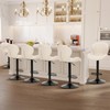 COLAMY Bar Stools Set of 3, Modern Swivel Bar Chairs,