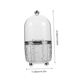 IWOWHERO Foundation Brush Holder Rotating Makeup Brush Storage Desktop Rotating Cosmetic Box Home Storage