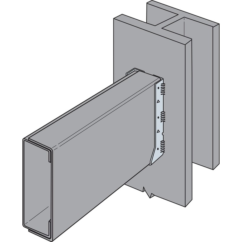 Simpson Strong-Tie HUC212-2 HUC Galvanized Face-Mount Concealed-Flange Joist Hanger for