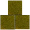 OrgMemory Model Grass Mat, (3pcs, 50x50cm), Model Railway Scenery for