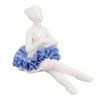 Ballerina Statue Beautiful Relaxed Mood Delicate Ceramic Ballet Dancer Figurine