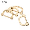 sourcing map 4 x 25 mm (0.98 inches) U-shaped horseshoe
