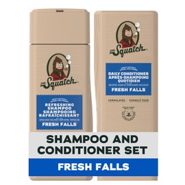 Dr. Squatch Natural Men's Shampoo and Conditioner Set - Healthy, Full Looking Hair - Fresh Falls Natural Shampoo and Conditioner for Men (11 fl oz, 2 pack)