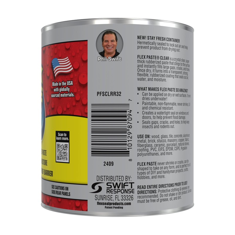 Flex Paste, Waterproof Paintable Putty, Spackle Sealant, Fill Gaps Cracks