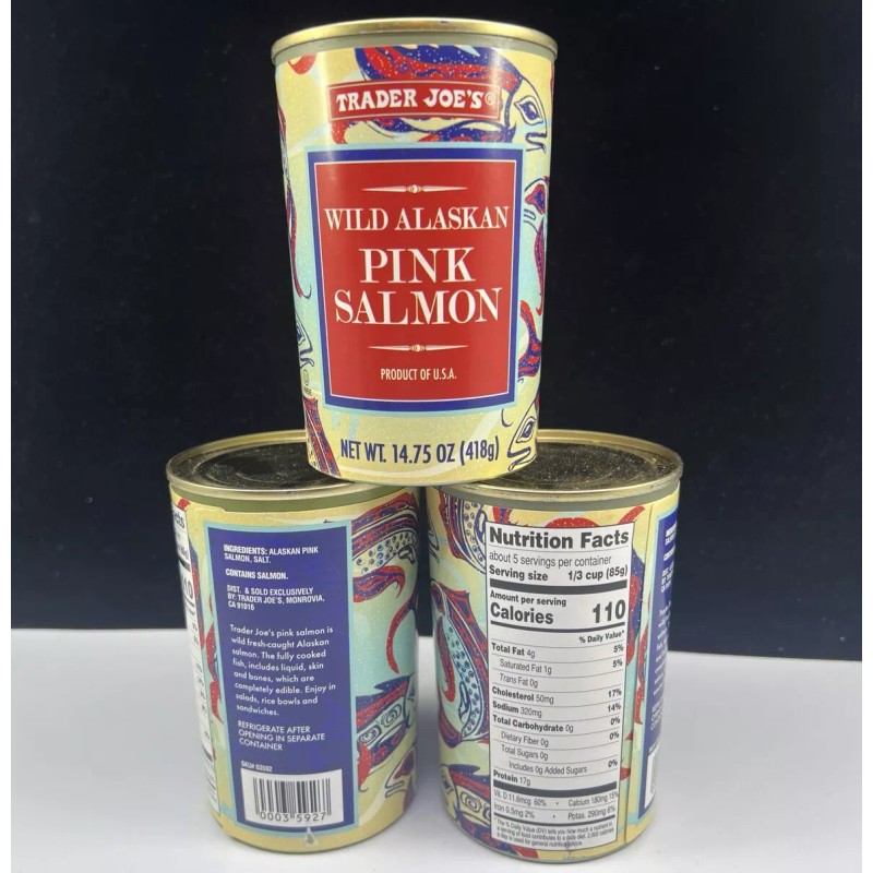 Trader Joe’s 2X Trader Joe’s Wild Caught Alaskan Pink Salmon