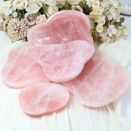 Wholesale High Quality Gemstone Polished Rose Quartz Freeform Bowl Fused Quartz Crystal for Meditation Home DecorColor: Rose Quartz Freeform Bowl, Size: 300-600g