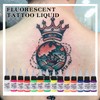 GTARTISTOO 14 Color Tattoo Ink Set 1/2(15ml)/Bottle Professional Tattoo Fluorescent