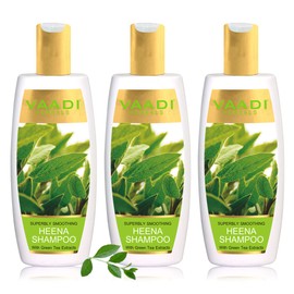 Vaadi Herbals Superbly Smoothing Heena Shampoo, 350ml (Pack of 3)