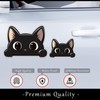 Black Cat Window Sticker - Cute Car Sticker with Curious