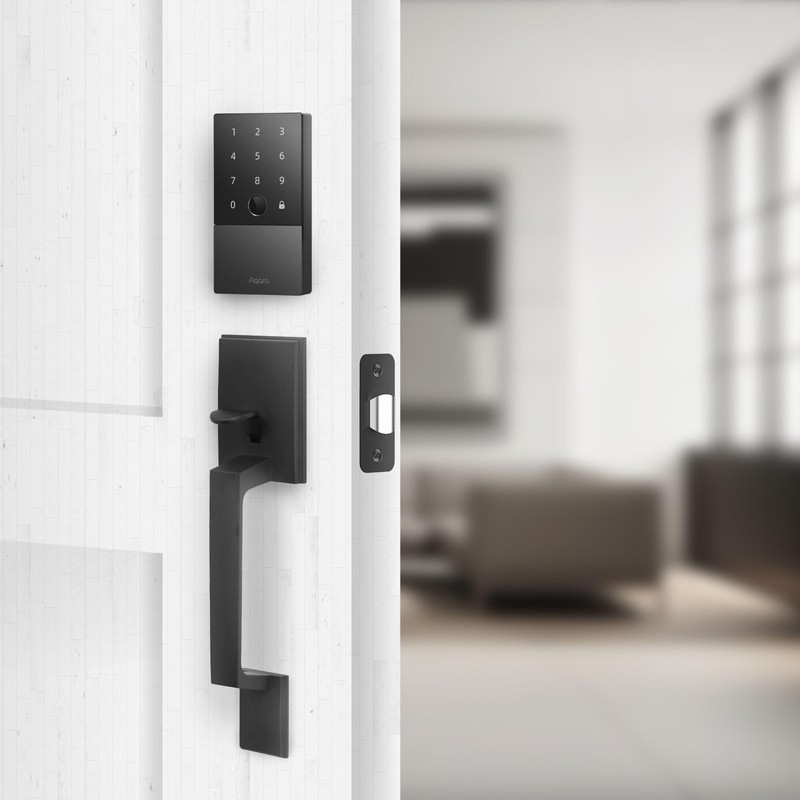 Aqara Front Door Handleset, Single Cylinder Exterior Door Entry Handle