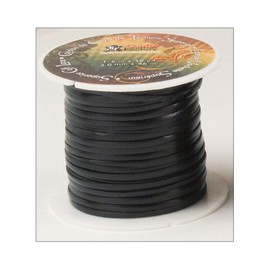 Tandy Leather Calf Lace 1/8" x 50 yds (3 mm x 45.7 m) Black 5007-01