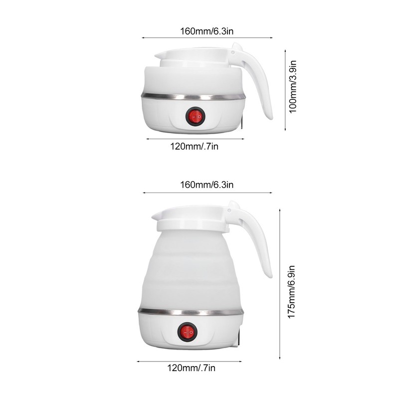 Folding Electric Kettle 0.6L 400W Collapsible Hot Water Kettle for