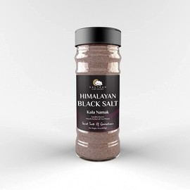 HIMALAYAN BLACK SALT FINE 400GRAM/DUAL FLIP/KALA NAMAK/SALTEAN CHEF SECRET/Perfect for Tofu, Indian Food Seasoning Spice Cooking, Salad,Chat,Vegan Friendly+84 Minerals