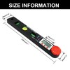NORTOOLS Digital Angle Finder Protractor,7inch 0-360 degree LCD Digital Protractfor