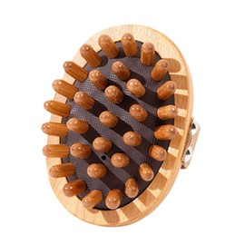 Meridian Pressure Brush,Body Anti Ce/llulite Bru/sh,Ce/llulite Hand Brush,Soothing Wooden Essential Oil Spa-Air Cushion Meridian Massage Bru,sh,Wooden Body Massage Bru/sh(with Mass/Age Pictures+Oils)