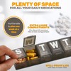 Weekly Pill Organizer - (Pack of 2) Extra Large Vitamin