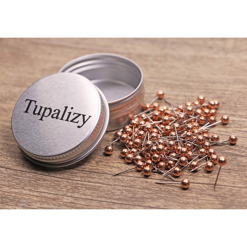 Tupalizy 1/8 Inch Diameter Small Decorative Map Tacks Plastic Head