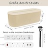 Cable Box, Beige Cable Management Box, Cable Organiser Box, Cable