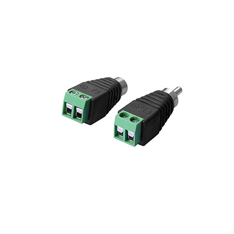 SIENOC 10x RCA Adapter Terminal Set - Connector Cable to