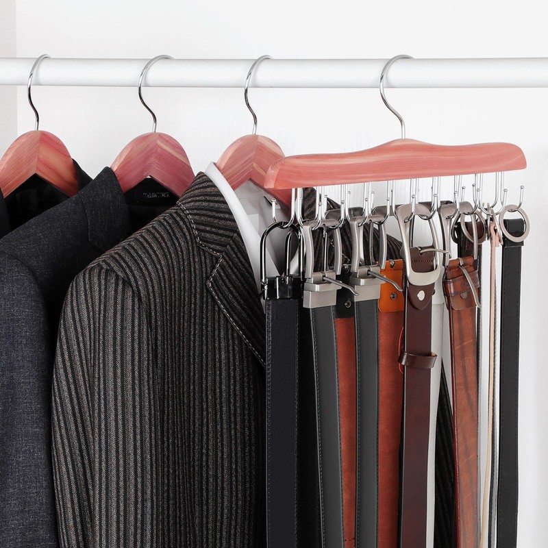 TOPIA HANGER Bra Hangers for Closet Organizer, Cedar Wooden Hangers