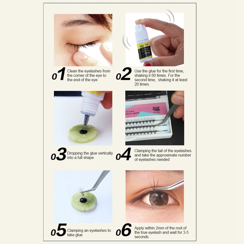 Eyelashes Grafting Tool Set Eyelash Extension Glue Tweezer False Eyelash