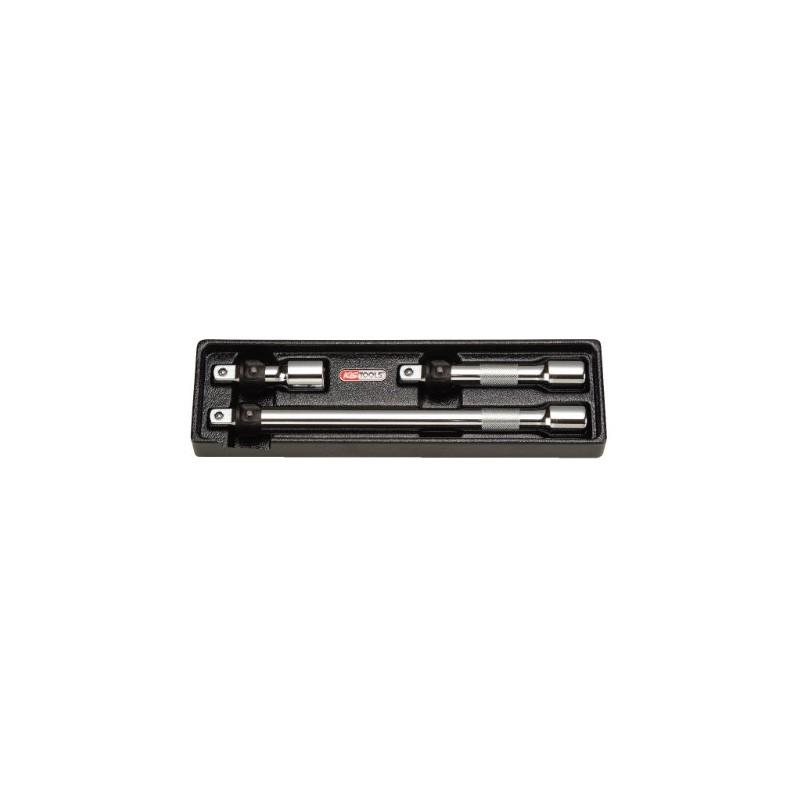 KS Tools 919.0123 1/2" CHROMEplus Extension set with interlock, 3