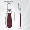 Deoward Zipper Pull Replacement Leather Handle Detachable Zipper Repair Tab