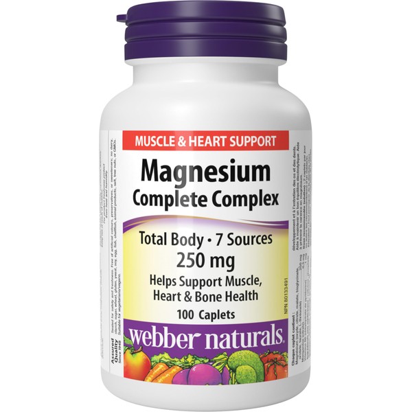 Webber Naturals Magnesium Complete Complex 250 mg, 7 Sources of
