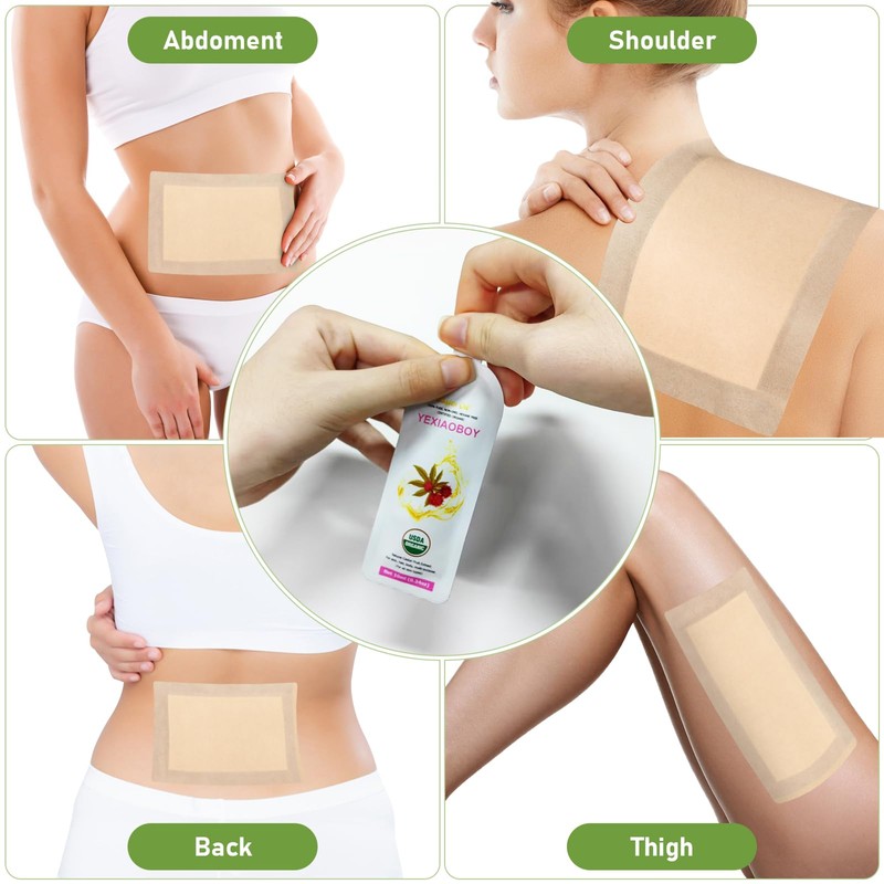 Castor Oil Pack Wrap 11.02 * 6.29in Large Self-Adhesive with