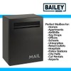Wall-Mounted Modern Locking Mailbox from Bailey Boxes: Enhance Your Home
