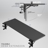 VIVO Clamp-on 36 x 12 inch Foldable Desk Extender, Wrist