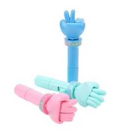 Jauarta Rock Paper Scissors Toy, 3Pcs Finger Guessing Game Handheld Change Guessing Rock Paper Scissors Game Entertainment Interactive Toy, Green, Blue