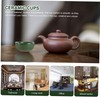 COLLBATH 1 Set Dark Green Wedding Ice Crack Teacups Unique