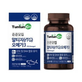 Tuntun.com rTG Omega3 1050 mg / 튼튼닷컴 알티지(rTG)오메가3 1050 mg X 180 캡슐 (6개월분) - 단일상품