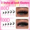 Lash Clusters DIY Lash Extensions Fluffy Individual Eyelashes 80D 100D